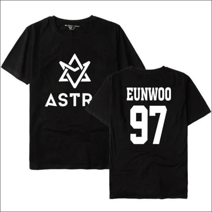 ASTRO Custom Centred Logo T-Shirt plain - black 3 / S - ASTRO