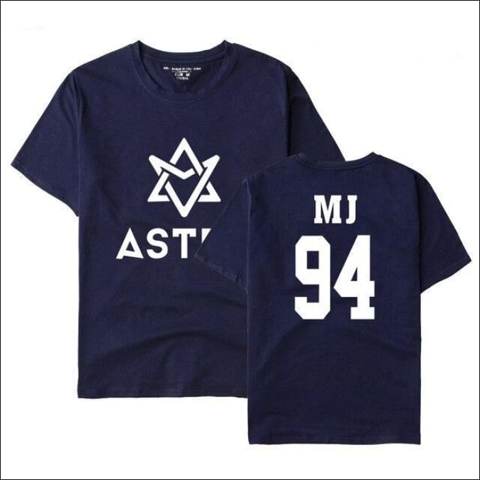 ASTRO Custom Centred Logo T-Shirt plain - navy blue 1 / S - ASTRO