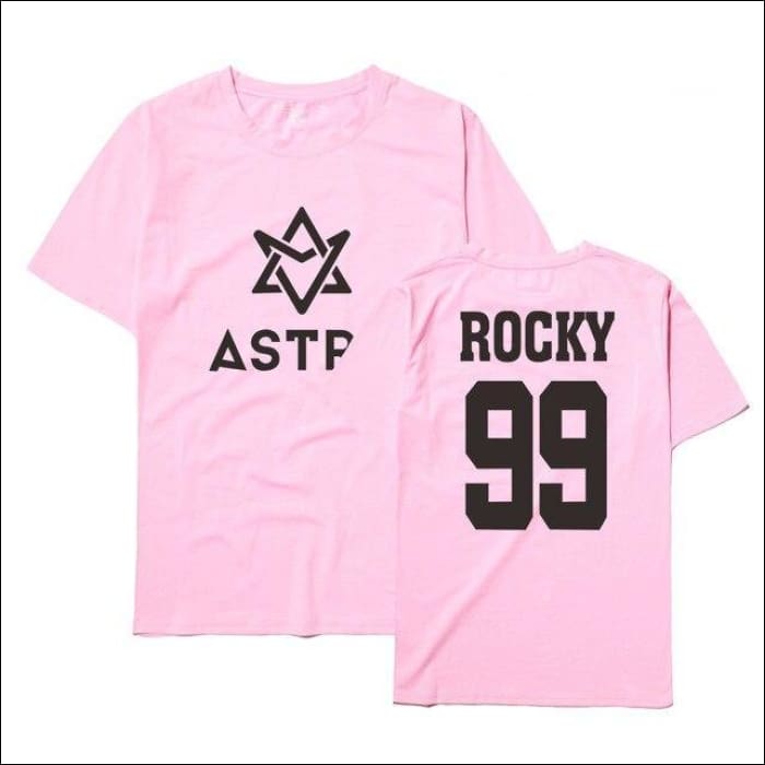 ASTRO Custom Centred Logo T-Shirt plain - pink 3 / S - ASTRO
