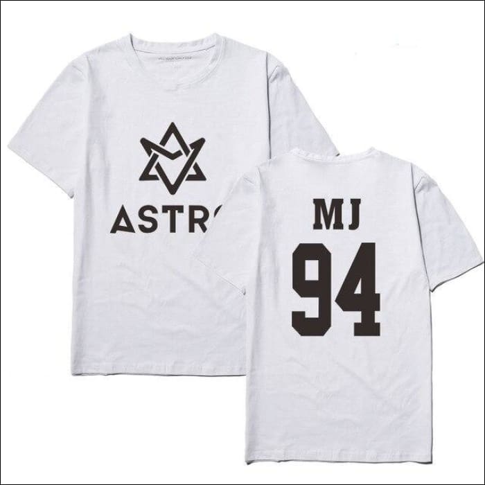 ASTRO Custom Centred Logo T-Shirt plain - white 1 / S - ASTRO
