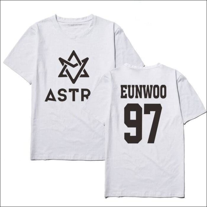 ASTRO Custom Centred Logo T-Shirt plain - white 3 / S - ASTRO
