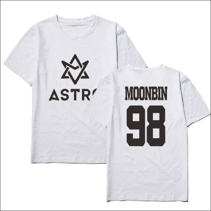 ASTRO Custom Centred Logo T-Shirt plain - white 4 / S - ASTRO