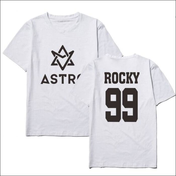 ASTRO Custom Centred Logo T-Shirt plain - white 5 / S - ASTRO