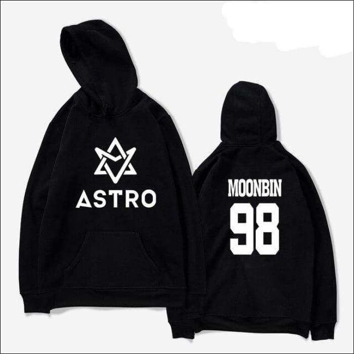 ASTRO Custom Printed Pullover Hoodie - black 2 / XXS - ASTRO