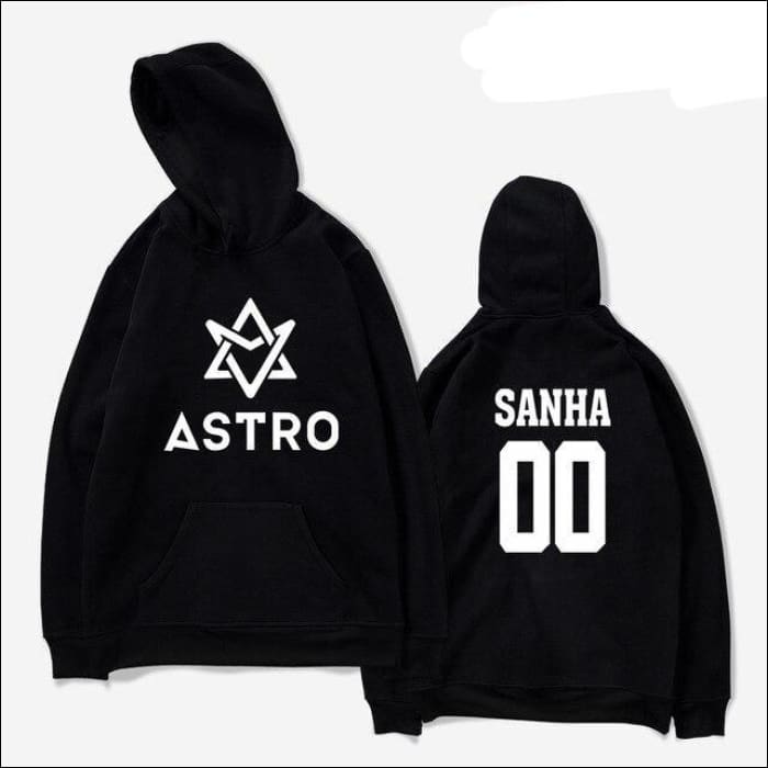 ASTRO Custom Printed Pullover Hoodie - black / XXS - ASTRO