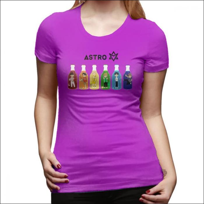 ASTRO Printed Chibi Edition T-Shirt - Fuchsia / S - ASTRO
