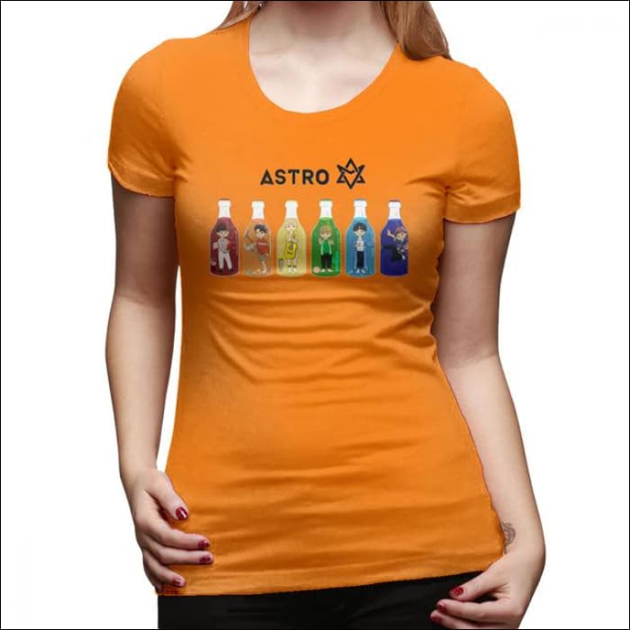 ASTRO Printed Chibi Edition T-Shirt - Orange / XXL - ASTRO