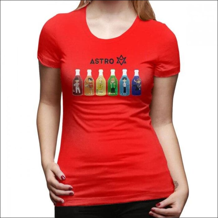 ASTRO Printed Chibi Edition T-Shirt - Red / XXL - ASTRO