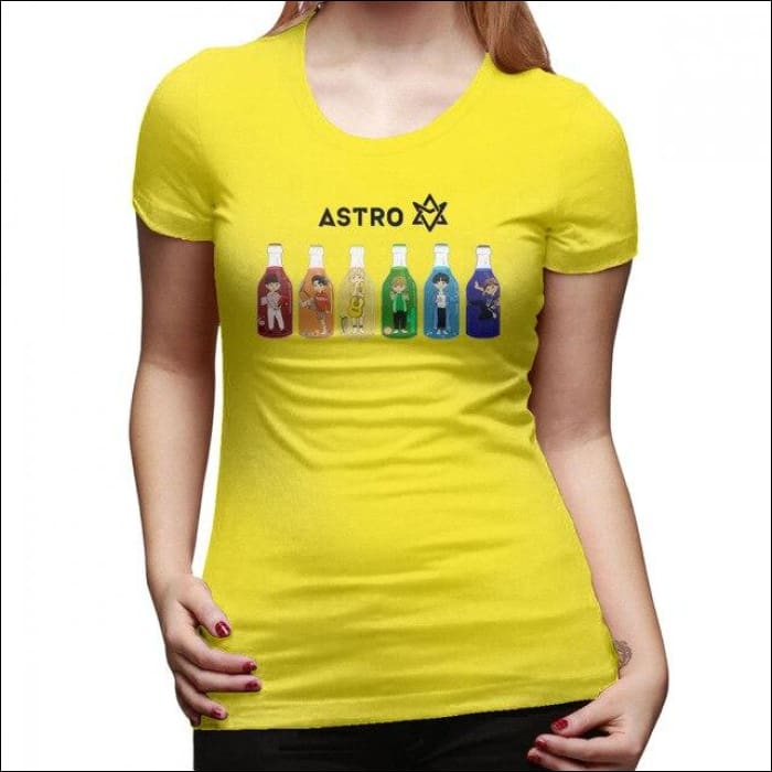 ASTRO Printed Chibi Edition T-Shirt - Yellow / XXL - ASTRO