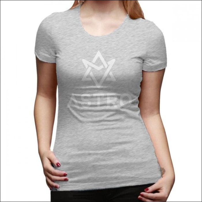 ASTRO Printed Logo plain T-Shirt - Gray / XL - ASTRO