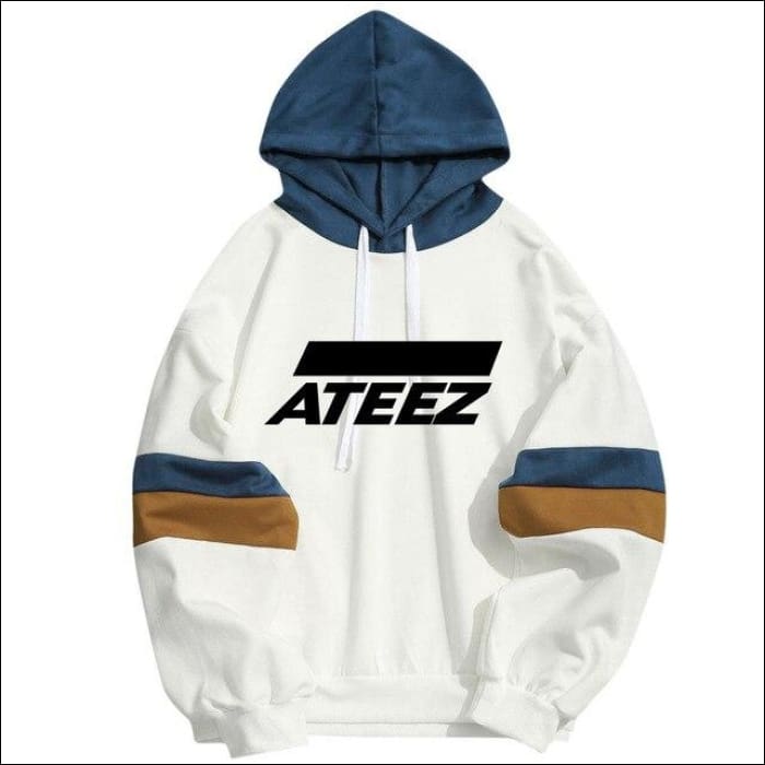 ATEEZ Patchwork Hoodie - color10 / S - ATEEZ