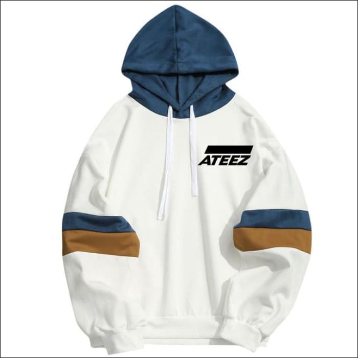 ATEEZ Patchwork Hoodie - color7 / XXL - ATEEZ