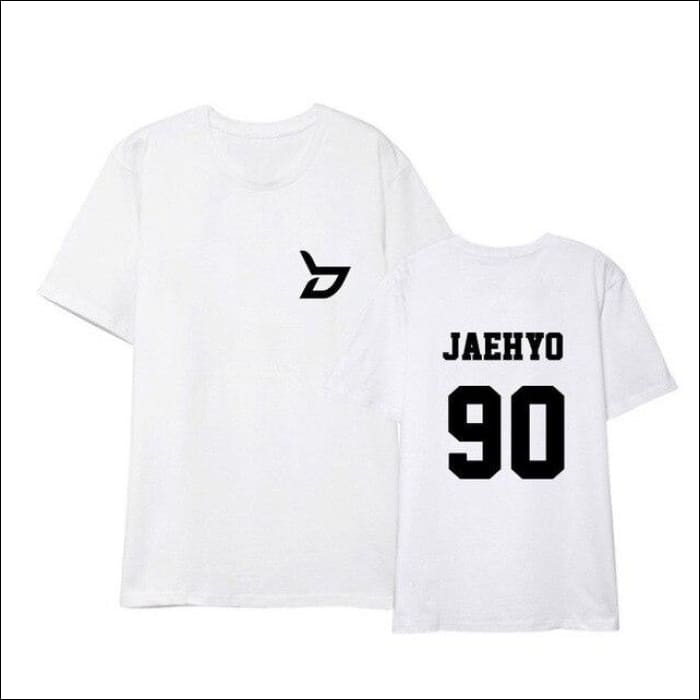 Block B Logotype Printed T-Shirt - JAEHYO / S - Block B