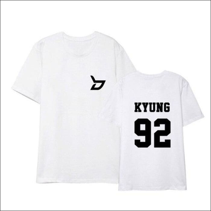 Block B Logotype Printed T-Shirt - KYUNG 1 / XXL - Block B