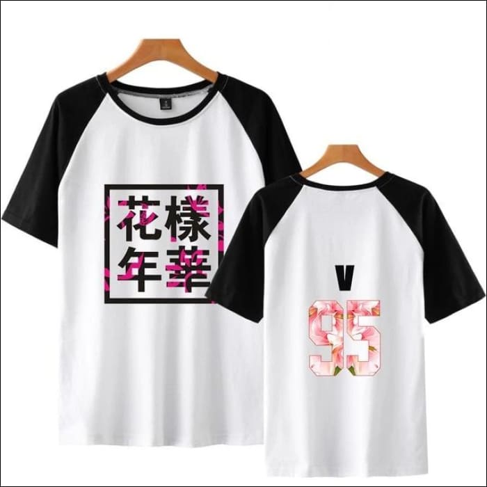 BTS - Printed T-Shirt with Floral Name - white 2 / XS - BTS