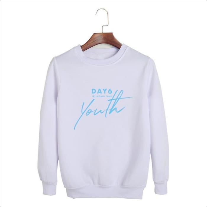 DAY6 ’Youth’ Jumper/Sweatshirt - White / XXL - DAY6