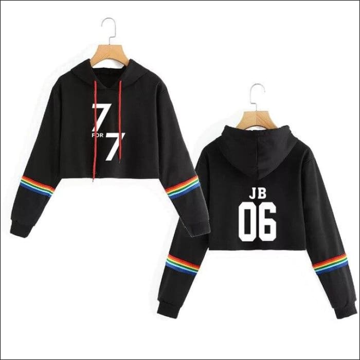 GOT7 Crop Top Hoodie - 06 JB 77 / XXL - GOT7