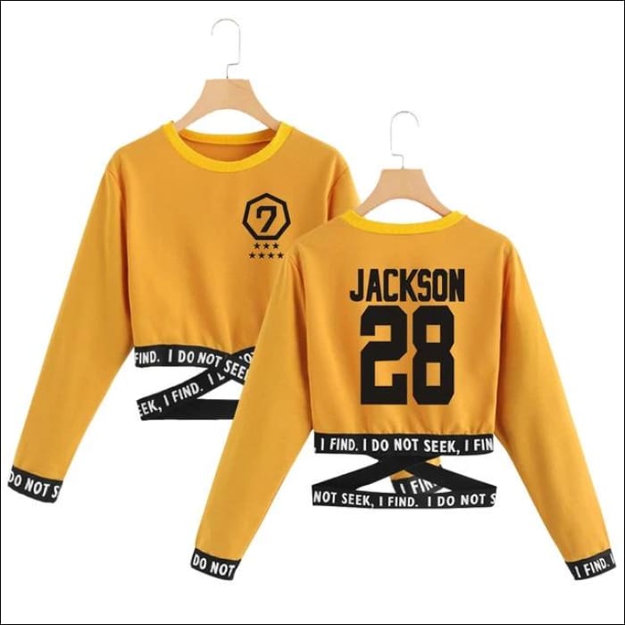 GOT7 O-NECK SWEATSHIRT LONG SLEEVE - Yellow 1 / S - GOT7