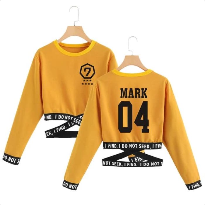 GOT7 O-NECK SWEATSHIRT LONG SLEEVE - Yellow 5 / S - GOT7