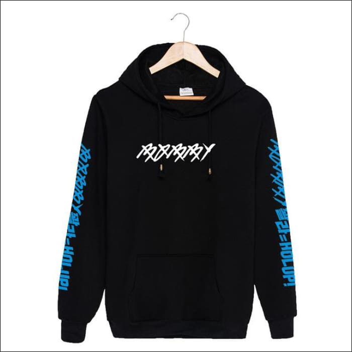 iKON Black & Blue Hoodie - black 1 / XXXL - iKON