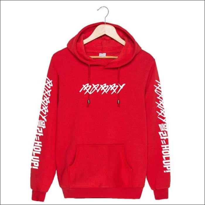 iKON Black & Blue Hoodie - red / XXXL - iKON