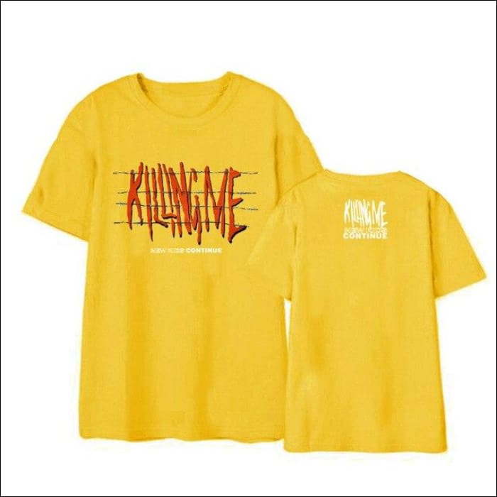iKON ’Killing Me’ T-Shirt - Yellow / L - ikon