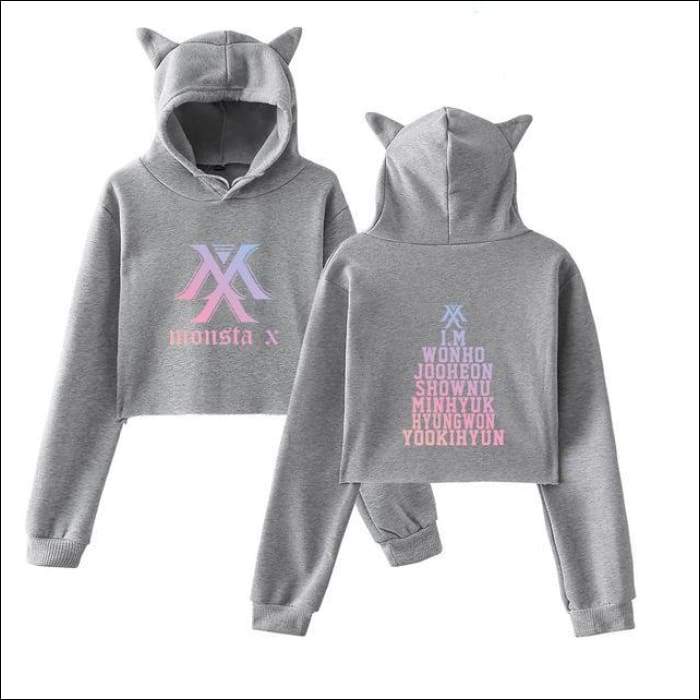 MONSTA X Cat Ears Hoodie - KPOP Zone