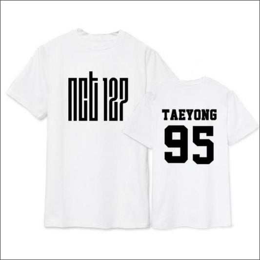 NCT 127 Plain T-Shirt (Black/White) - 11 / S - NCT 127
