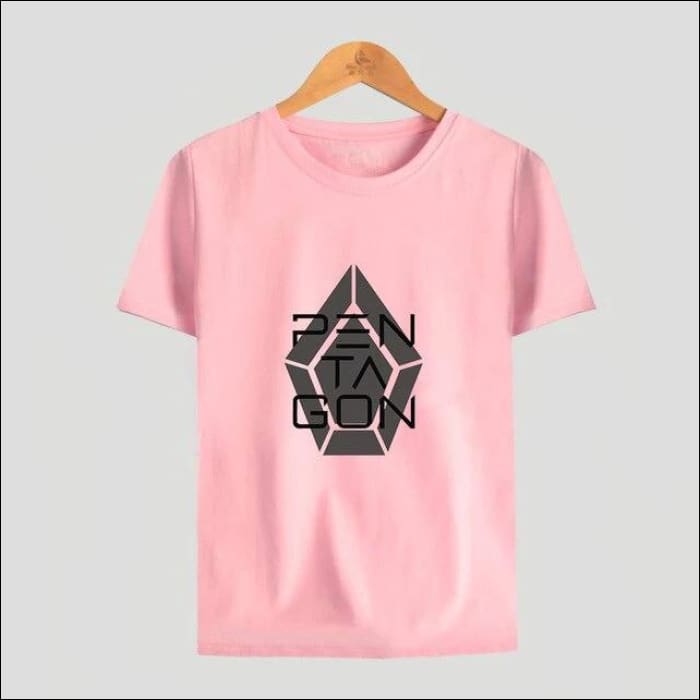 Pentagon Black Member List T-Shirt - Pink 1 / XS - Pentagon