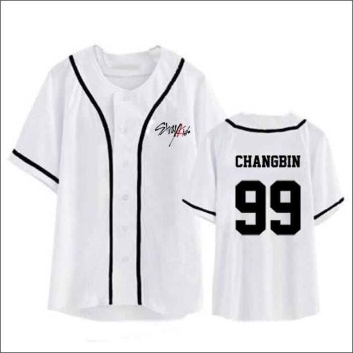 StrayKids BASEBALL VARSITY SHIRT - CHANGBIN / L - StrayKids