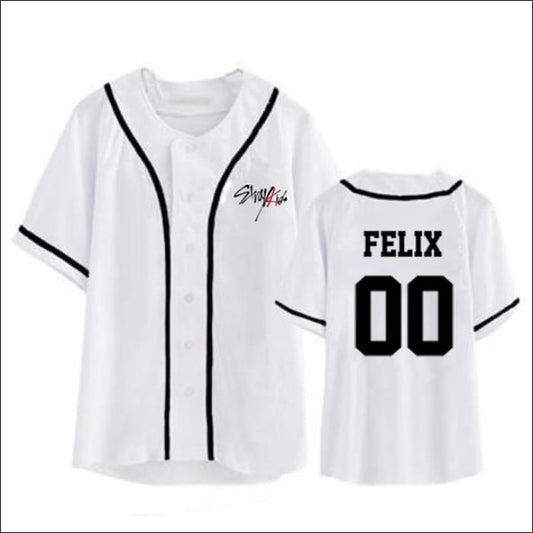 StrayKids BASEBALL VARSITY SHIRT - FELIX / L - StrayKids