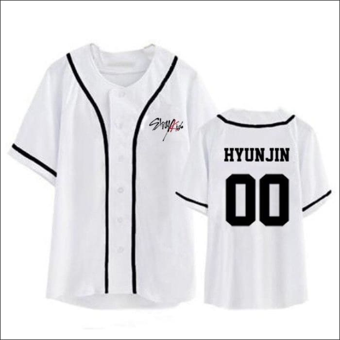 StrayKids BASEBALL VARSITY SHIRT - HYUNJIN / L - StrayKids