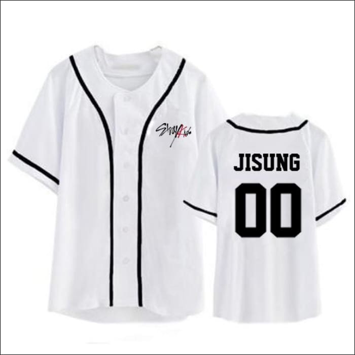 StrayKids BASEBALL VARSITY SHIRT - JISUNG / L - StrayKids