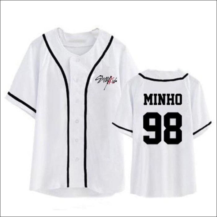 StrayKids BASEBALL VARSITY SHIRT - MINHO / L - StrayKids