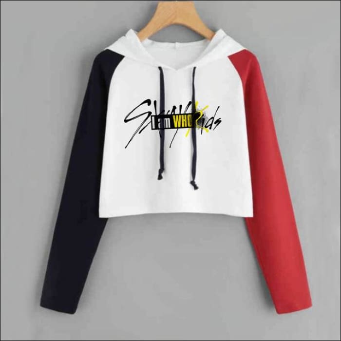 StrayKids ’I AM WHO’ Patchwork Crop Top - 3 / S - StrayKids
