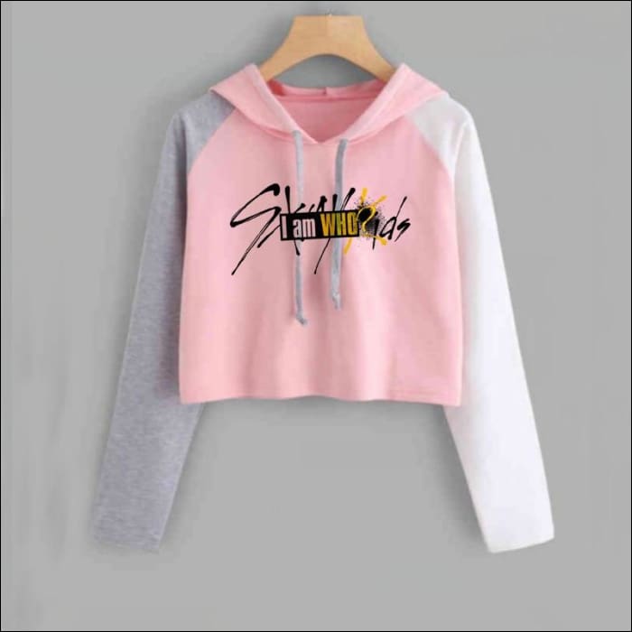 StrayKids ’I AM WHO’ Patchwork Crop Top - StrayKids