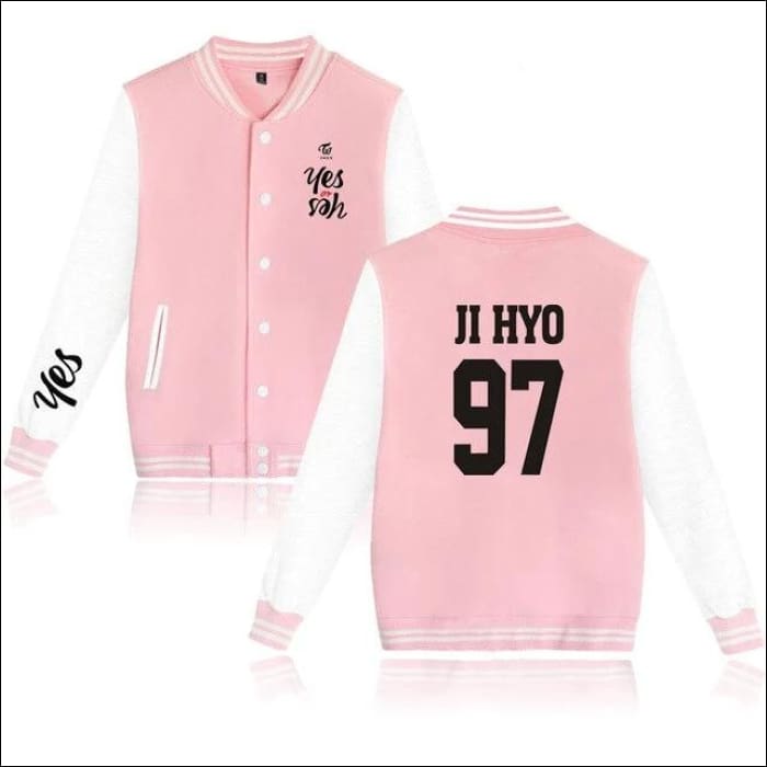 TWICE BASEBALL VARSITY SHIRT - As Picture 18 / XXS - TWICE