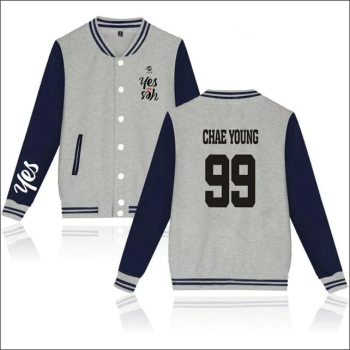 TWICE BASEBALL VARSITY SHIRT - As Picture 26 / S - TWICE