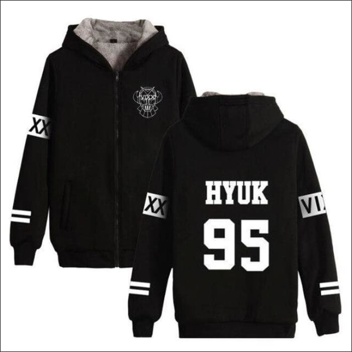 VIXX Unisex Warm Hoodie with Zipper - KPOP Zone