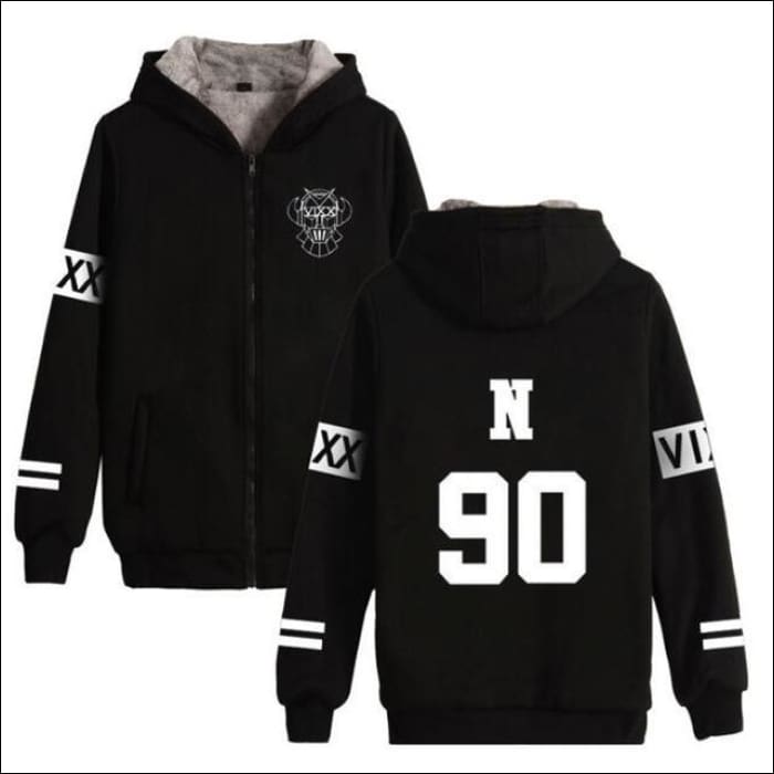 VIXX Unisex Warm Hoodie with Zipper - KPOP Zone