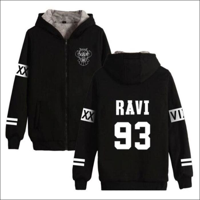 VIXX Unisex Warm Hoodie with Zipper - KPOP Zone