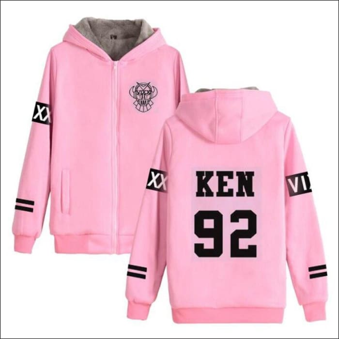 VIXX Unisex Warm Hoodie with Zipper - KPOP Zone