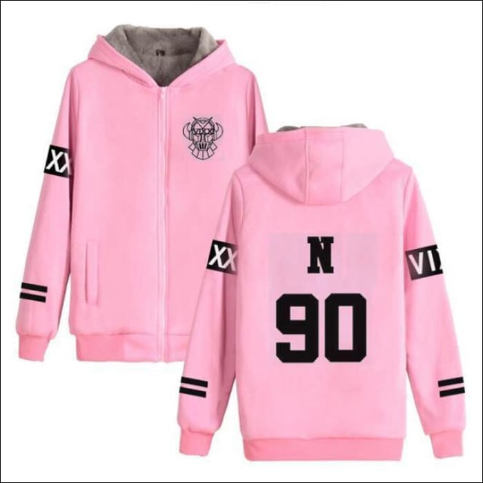 VIXX Unisex Warm Hoodie with Zipper - KPOP Zone