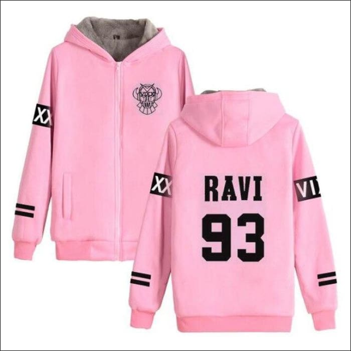 VIXX Unisex Warm Hoodie with Zipper - KPOP Zone