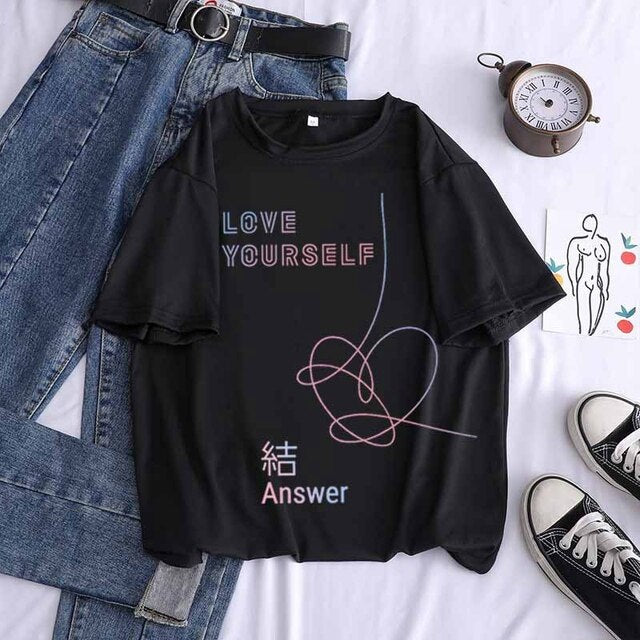 Love Yourself Throwback Album BTS T-Shirt – KPOP Zone