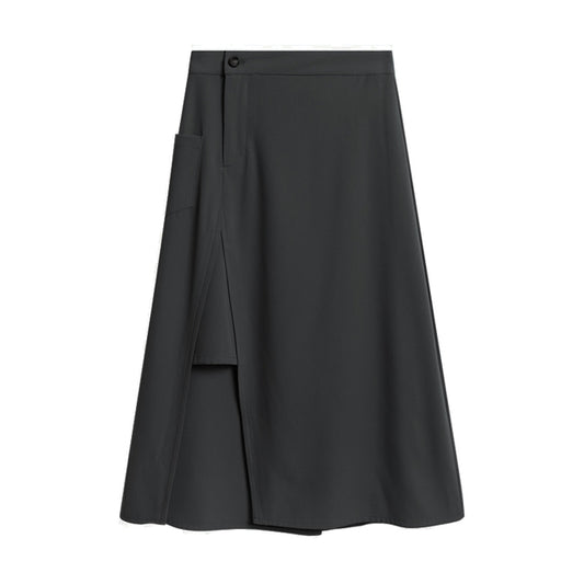 Dark Black High Waist Skirt