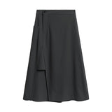 Dark Black High Waist Skirt