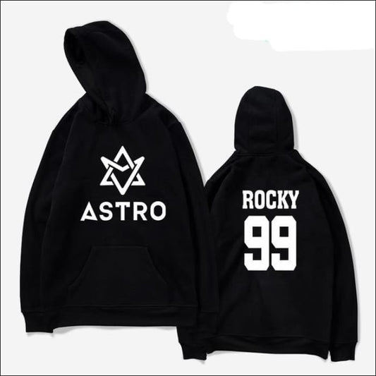 ASTRO Custom Printed Pullover Hoodie - black 1 / XXS - ASTRO
