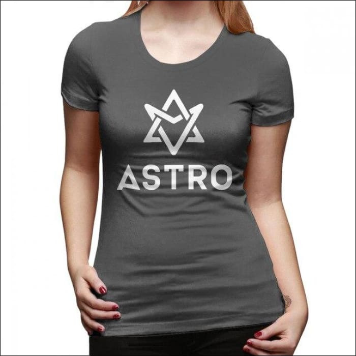 ASTRO Printed Logo plain T-Shirt - Dark Grey / XXL - ASTRO