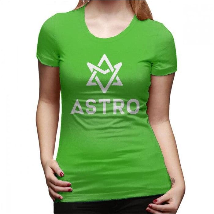 ASTRO Printed Logo plain T-Shirt - Green / XXL - ASTRO